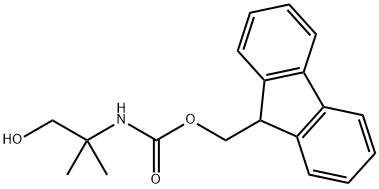 (9H-芴-9-基)甲基(1-羟基-2-甲基丙-2-基)氨基甲酸酯 结构式