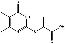 2-(5,6-二甲基-4-羰基-1,4-二氢-嘧啶-2-基-磺酰基)-丙酸 结构式