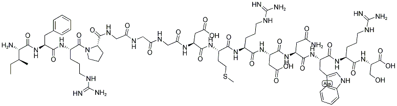 H-Ile-Phe-Arg-Pro-Gly-Gly-Gly-Asp-Met-Arg-Asp-Asn-Trp-Arg-Ser-OH 结构式