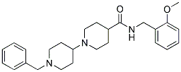 1-(1-Benzylpiperidin-4-yl)-N-(2-methoxybenzyl)piperidine-4-carboxamide 结构式