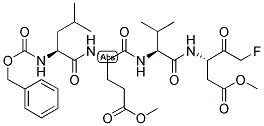 Z-LEU-GLU(OME)-VAL-ASP(OME)-FLUOROMETHYLKETONE 结构式
