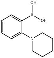 2-哌啶基苯硼酸 结构式