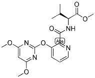 (2S)-2-[[[3-[(4,6-DIMETHOXYPYRIMIDIN-2-YL)OXY]PYRIDIN-2-YL]CARBONYL]AMINO]-3-METHYLBUTYRIC ACID, METHYL ESTER 结构式
