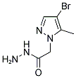 (4-Bromo-5-methyl-pyrazol-1-yl)-acetic acid hydrazide 结构式