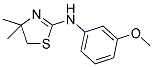 (4,4-DIMETHYL-4,5-DIHYDRO-THIAZOL-2-YL)-(3-METHOXY-PHENYL)-AMINE 结构式