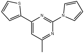 4-METHYL-2-(1H-PYRROL-1-YL)-6-(2-THIENYL)PYRIMIDINE 结构式