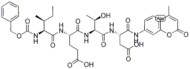 7-AMINO-4-METHYLCOUMARIN, N-CBZ-L-ISOLEUCYL-L-GLUTAMYL-L-THREONYL-L-ASPARTIC ACID AMIDE 结构式