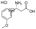 (R)-3-AMINO-3-(3-METHOXY-PHENYL)-PROPANOIC ACID HYDROCHLORIDE 结构式