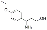 3-氨基-3-(4-乙氧基苯基)丙醇 结构式