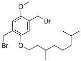 2,5-BIS(BROMOMETHYL)-1-METHOXY-4-(3',7'-DIMETHYLOCTYLOXY)BENZENE 结构式