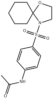 N-[4-(1-OXA-4-AZASPIRO[4.5]DEC-4-YLSULFONYL)PHENYL]ACETAMIDE 结构式