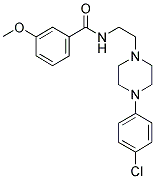 N-(2-[4-(4-CHLOROPHENYL)PIPERAZIN-1-YL]ETHYL)-3-METHOXYBENZAMIDE 结构式