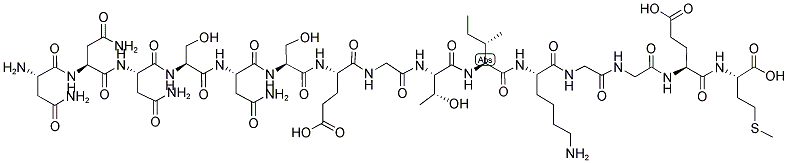H-Asn-Asn-Asn-Ser-Asn-Ser-Glu-Gly-Thr-Ile-Lys-Gly-Gly-Glu-Met-OH 结构式