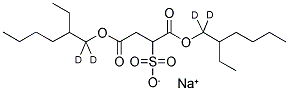 Sodium-1,2-bis-(1-d2-2-ethyl-hexyl)-sulphosuccinate 结构式
