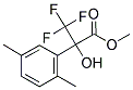 2-(2,5-DIMETHYL-PHENYL)-3,3,3-TRIFLUORO-2-HYDROXY-PROPIONIC ACID METHYL ESTER 结构式