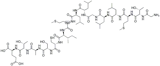 GTMLLGLLMICSATE 结构式