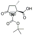 BOC-(2S, 3S)-PYROGLUT(3-ME) 结构式
