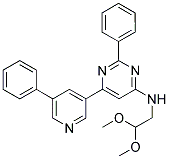 (2,2-DIMETHOXY-ETHYL)-[2-PHENYL-6-(5-PHENYL-PYRIDIN-3-YL)-PYRIMIDIN-4-YL]-AMINE 结构式