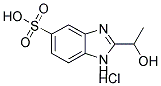 2-(1-HYDROXY-ETHYL)-1 H-BENZOIMIDAZOLE-5-SULFONIC ACID HYDROCHLORIDE 结构式