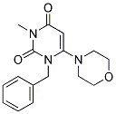 1-Benzyl-3-methyl-6-morpholin-4-ylpyrimidine-2,4(1H,3H)-dione 结构式