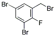 3,5-DIBROMO-2-FLUOROBENZYL BROMIDE 结构式