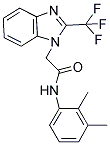 N-(2,3-DIMETHYLPHENYL)-2-[2-(TRIFLUOROMETHYL)-1H-BENZIMIDAZOL-1-YL]ACETAMIDE 结构式