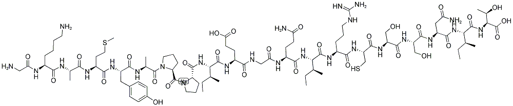 GKAMYAPPIEGQIRCSSNIT 结构式