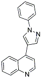 4-(1-PHENYL-1H-PYRAZOL-4-YL)QUINOLINE 结构式