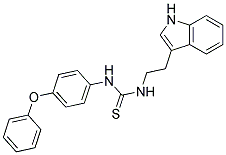 N-[2-(1H-INDOL-3-YL)ETHYL]-N'-(4-PHENOXYPHENYL)THIOUREA 结构式