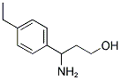 3-氨基-3-(4-乙基-苯基)-丙-1-醇 结构式
