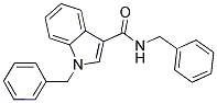 N,1-DIBENZYL-1H-INDOLE-3-CARBOXAMIDE 结构式