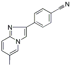 4-(6-METHYLIMIDAZO[1,2-A]PYRIDIN-2-YL)BENZONITRILE 结构式