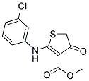 Methyl 2-[(3-chlorophenyl)amino]-4-oxo-4,5-dihydrothiophene-3-carboxylate 结构式