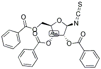 2,3,5-TRI-O-BENZOYL-BETA-D-RIBOFURANOSYL ISOTHIOCYANATE 结构式