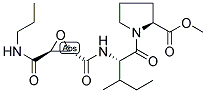 (L-3-TRANS-(PROPYLCARBAMYL)OXIRANE-2-CARBONYL)-L-ISOLEUCYL-L-PROLINE METHYL ESTER 结构式
