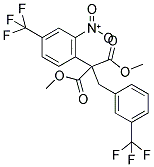 DIMETHYL 2-[2-NITRO-4-(TRIFLUOROMETHYL)PHENYL]-2-[3-(TRIFLUOROMETHYL)BENZYL]MALONATE 结构式