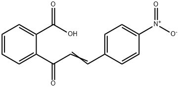 (E)-2-(3-(4-硝基苯基)丙烯酰基)苯甲酸 结构式