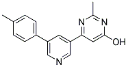 2-METHYL-6-[5-(4-METHYLPHENYL)PYRIDIN-3-YL]PYRIMIDIN-4-OL 结构式