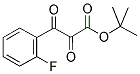 3-(2-FLUORO-PHENYL)-2,3-DIOXO-PROPIONIC ACID TERT-BUTYL ESTER 结构式