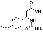 3-(4-METHOXY-PHENYL)-3-UREIDO-PROPIONIC ACID 结构式