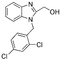 [1-(2,4-DICHLOROBENZYL)-1H-BENZIMIDAZOL-2-YL]METHANOL 结构式