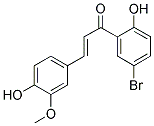 5'-BROMO-4,2'-DIHYDROXY-3-METHOXYCHALCONE 结构式