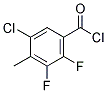 5-CHLORO-2,3-DIFLUORO-4-METHYLBENZOYL CHLORIDE 结构式