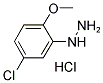 5-氯-2-甲氧基苯肼盐酸盐 结构式