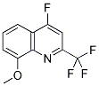 4-FLUORO-8-METHOXY-2-(TRFLUOROMETHYL)QUINOLINE 结构式