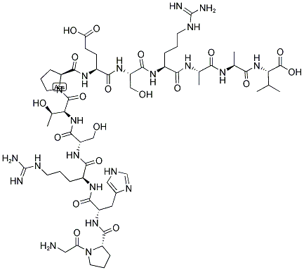 GLY-PRO-HIS-ARG-SER-THR-PRO-GLU-SER-ARG-ALA-ALA-VAL 结构式