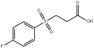 3-(4-FLUORO-BENZENESULFONYL)-PROPIONIC ACID 结构式