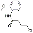 4-CHLORO-N-(2-METHOXYPHENYL)BUTANAMIDE 结构式