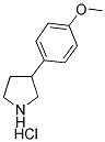 3-(4-甲氧基苯基)吡咯烷盐酸盐 结构式