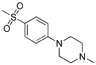 1-METHYL-4-[4-(METHYLSULFONYL)PHENYL]PIPERAZINE 结构式
